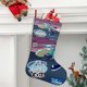 thumbnail image 2 of Star vs. las Fuerzas del Mal Tema: Calcetines de Navidad, fino lino blanco para colgar en escaleras y chimenea, decoración navideña para el hogar, regalo de Navidad.54cm×38cm, 2 of 5