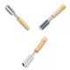 thumbnail image 1 of 3 Uds Troquel De Acero Inoxidable Con Mango De Madera Para Hornear Galletas De Zanahoria, 1 of 4