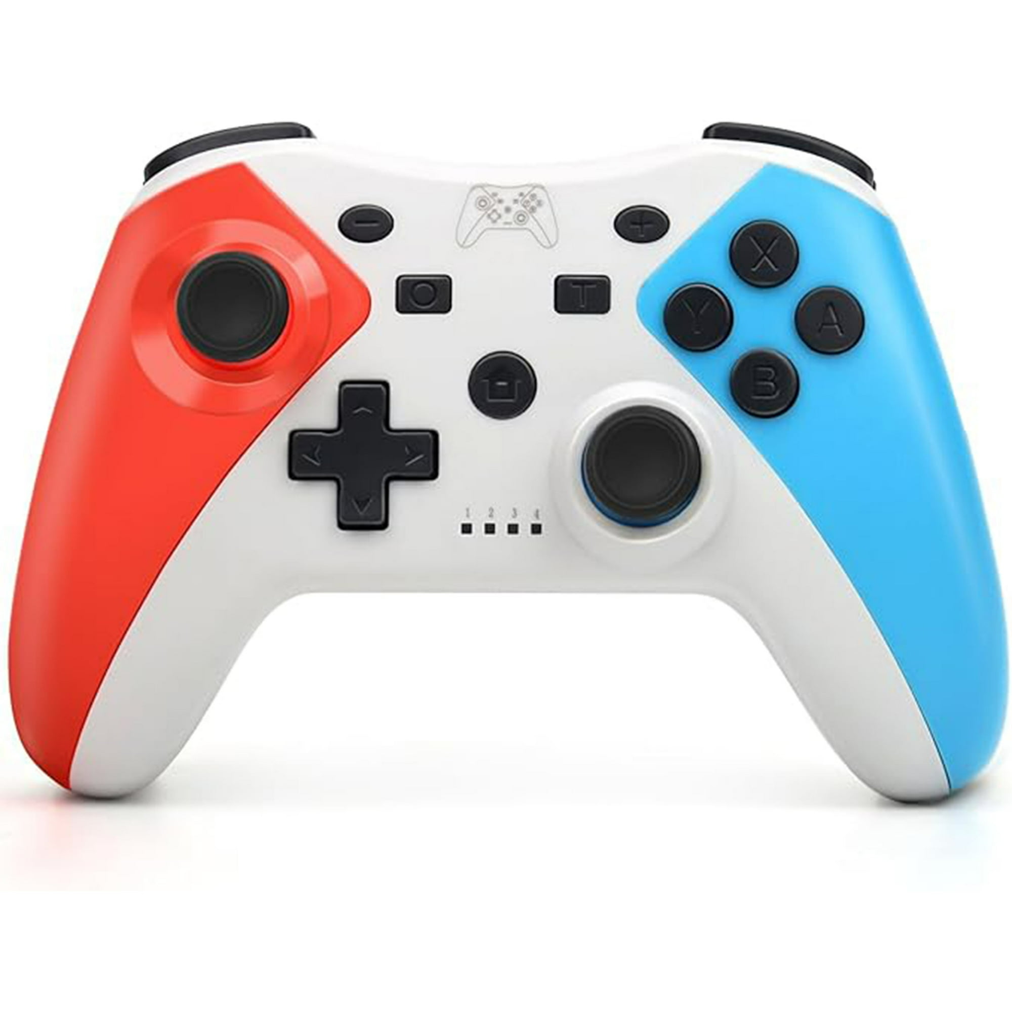 Veatool - Control Para Switch, Pro Controller Inalámbrico Para Switch, Mando Para Switch Con Doble Vibración, Bluetooth 5.0 Gamepad Con Joystick, Turbo Y 6 Eje Para Switch/lite/oled/pc(blanco)