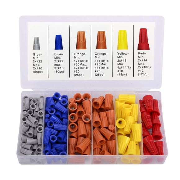 Conectores de cable Romeda 180 PCS con inserto aislante Twist