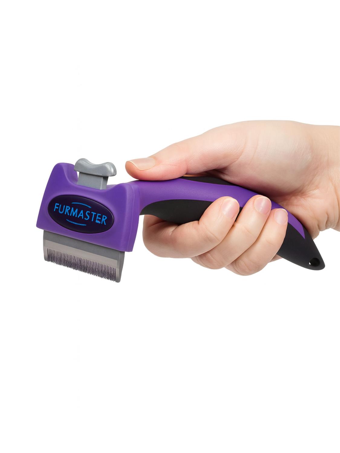 Genérico - Cepillo Despelechador Perros Y Gatos Pelo Largo Furmaster M Lila M