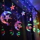 thumbnail image 2 of Guirnaldas Cortina Solar Led 120 Led Luna Estrellas 3m Multicolor, 2 of 2