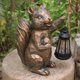 thumbnail image 2 of Estatua de jardín Yewanye de ardilla con luces solares para exteriores, 2 of 9