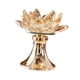 thumbnail image 1 of Candelabro Decorativo De Estatuilla De Loto Para Fiesta De Escritorio De Boda 12cm X 12cm X 13cm, 1 of 5