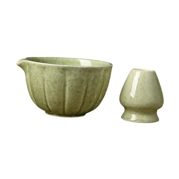 Ceramic Matcha Bowl 420ml Matcha Bowl Para Preparación Japonesa De Matcha Familia Con Soporte