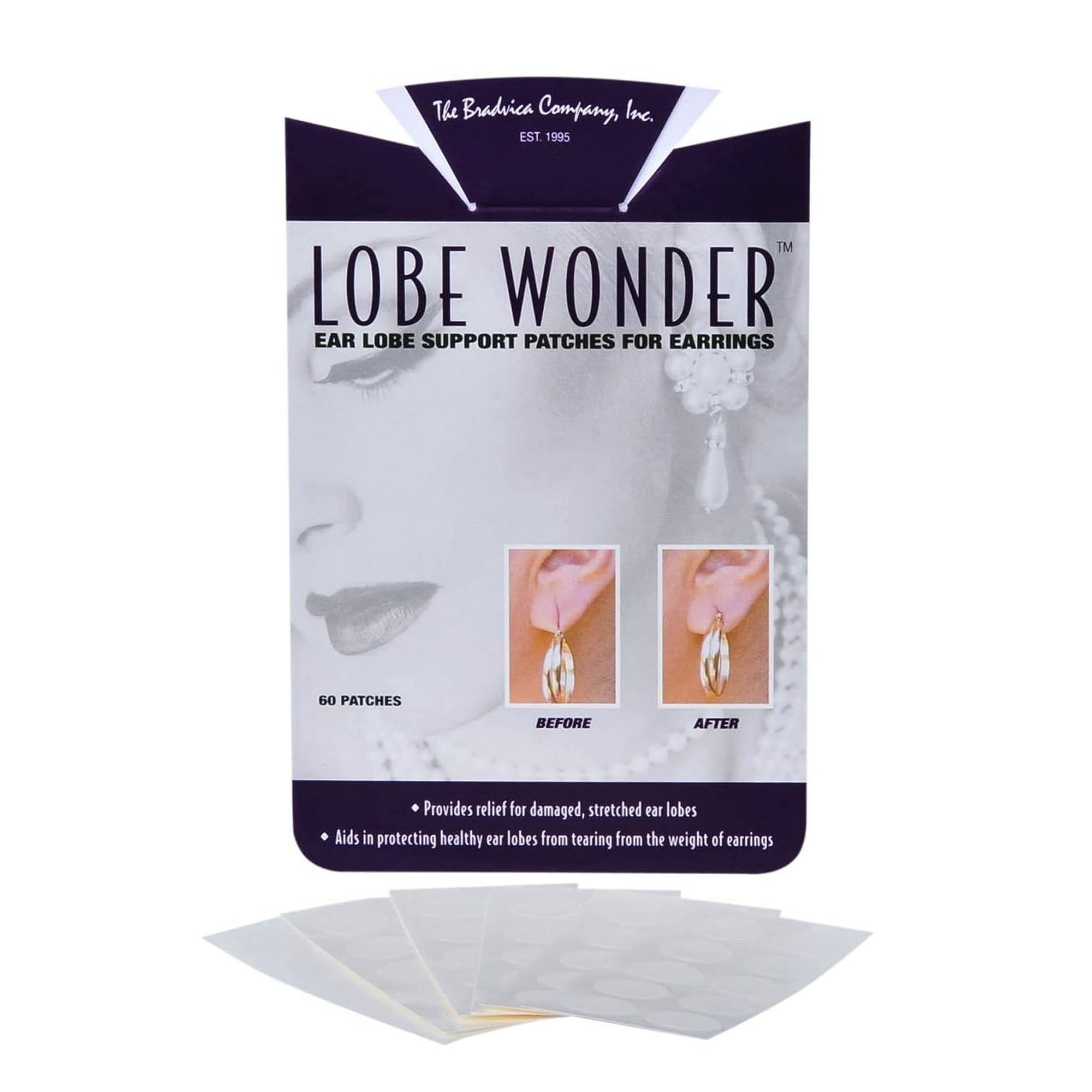 Parche De Soporte Para El Lóbulo De La Oreja Lobe Wonder 60 Parches Transparentes
