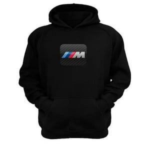 Genérico - Polerón Canguro Im Bmw Negro Talla M Unisex