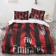 thumbnail image 2 of A.C. Milan Printed Duvet Cover Set Super Club Children Teenage Boys Bedding Set, Room Decoration, 2 of 3