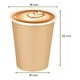 thumbnail image 3 of Vaso Kraft Vasos Para Cafe Vaso Papel Kraft C/tapa 12oz, 3 of 8