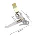 thumbnail image 2 of Cerradura de leva con llave de seguridad para buzón de muebles de metal de Unique Bargains con 2 llaves, 2 of 3