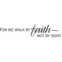 Rienda Libre Graphics - Decomural For We Walk By Faith Bible Verse Ws-17378