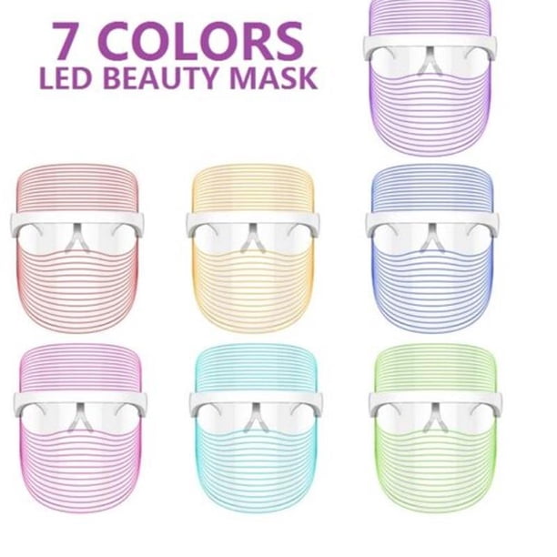 7 Color LED Light Facial Mask: Rejuvenate Skin & Reduce Aging - Perfect Valentine's Day Gift for Your Mom or Girlfriend!