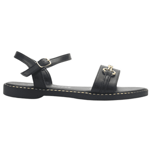 Sandalia De Mujer De Color Negro Casual Chalada Buckel-2