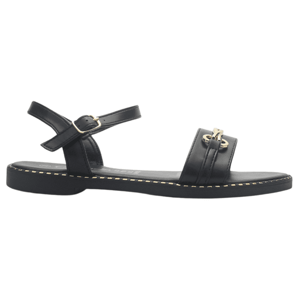 Sandalia de Mujer de color Negro Casual Chalada Buckel-2