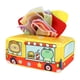 thumbnail image 3 of Caja de pañuelos para bebé, tejido arrugado, caja de bufanda suave, toalla, papel de juego, pañuelos de tracción ocupados, actividades para habilidade , Autobús, 3 of 5