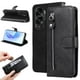 thumbnail image 1 of Funda con Cremallera para Honor 90 Lite, Carcasa Cartera de Cuero PU con Soporte y Tarjetero, 1 of 6