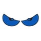 thumbnail image 4 of Etiqueta Engomada Del Coche De Los Ojos Grandes Etiqueta Linda Del Aire Acondicionado Dividido Para La Ventana Del Coche Bicicleta Azul, 4 of 6