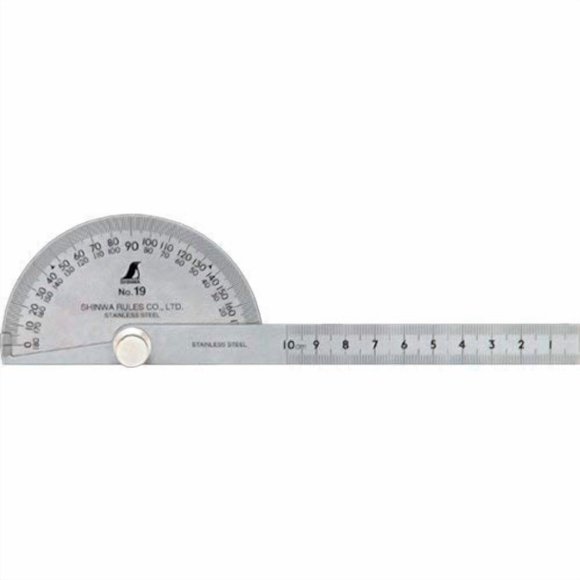 Transportador Shinwa Sokutei 62499 Acero Inoxidable 90 cm