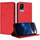 thumbnail image 1 of Funda Cartera Magnética para TCL 405 Protección Antichoque con Ranuras Rojo, 1 of 6