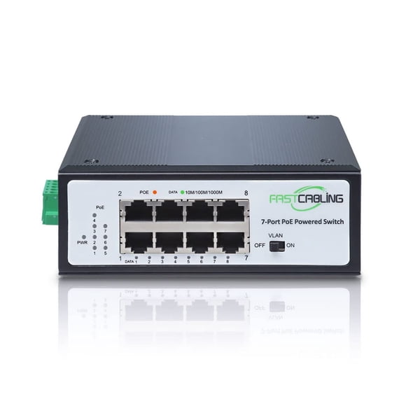 Switch PoE FASTCABLiNG de 8 Puertos con Passthrough de 71W