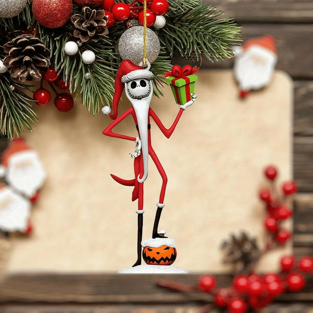 Unique Acrylic Decorative Pendant - Perfect Car Accessory for Interior Rearview Mirror Decoration, Christmas Tree Ornament, Bag & Key Chain!