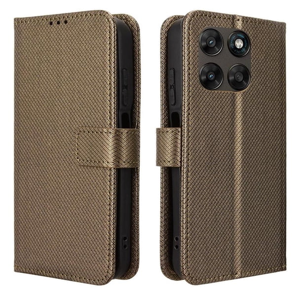 Funda Billetera para Motorola Moto G17 Power 4G con Ranuras y Soporte Negro
