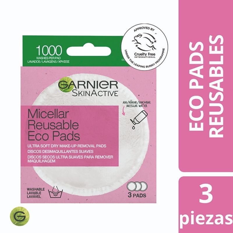 Skin Naturals - Garnier Eco Pads Limpieza 3 Discos