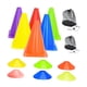 thumbnail image 4 of Conos de entrenamiento para fútbol, ​​conos de fútbol, ​​resistencias, conos deportivos de cono de marcador de campo con bolsa de almacenamiento para 44 piezas, 4 of 5