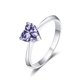 thumbnail image 2 of Anillos de Boda de Moissanita Corte Corazón de 1 Uds para Mujer Anillo de Aniversario de Plata Esterlina Color D VVS1 Anillos de Moissanita Anillos de Diamante con Certificado, 2 of 9