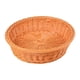 thumbnail image 4 of Cesta de almacenamiento redonda tejida de mimbre Cesta de pan de ratán Cesta de servicio de comida de mesa Bandeja Cesta de fruta tejida hecha a mano Marrón 30x7cm, 4 of 5