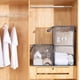 thumbnail image 3 of Canasto Plegable Doble De Malla Lavable Para Ropa Sucia Gris, 3 of 6