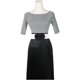 thumbnail image 5 of INSPIRE CHIC Cinturón de Cintura Elástico con Doble Flor de Rosa de Gasa Grande para Mujer, Corsé Ancho Elegante para Vestido 26.8x2.4 pulgadas Negro, 5 of 6