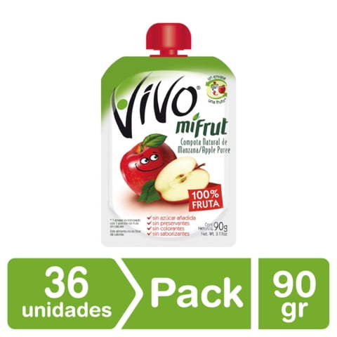 Vivo - Compota Mifrut Manzana 90 Gr X 36 Uni