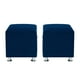 thumbnail image 1 of Set Pouf Cali 1c Felpa 12 Azul Marino, 1 of 5
