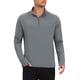 thumbnail image 5 of INSPIRE CHIC Camiseta Atlética de Manga Larga con Protección Solar y Cremallera 1/4 para Hombre S Gris Oscuro, 5 of 6