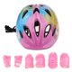 thumbnail image 1 of 7 Piezas Ni?o Patinaje Sobre Ruedas Casco De Bicicleta Rodilla Protector De Mu?eca Conjunto De Coderas Rosa, 1 of 4