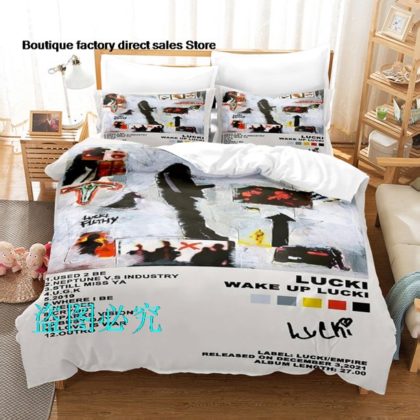 Lucki Bedding Set Single Twin Full Queen King Size Bed Set Aldult Kid Bedroom Duvetcover Sets bed sheet set Lucki CXGBed Sheets