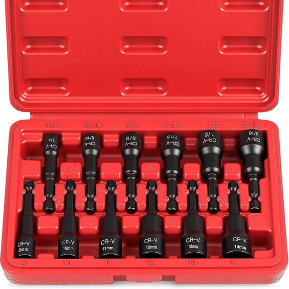 Set de puntas magnéticas SEDY para tuercas hexagonales