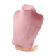 thumbnail image 4 of Busto De Exhibición De Collares Con Cadena, Soporte De Maniquí Para Mostrador De Casa, Tienda, 23 Cm, Terciopelo Rosa, 4 of 5