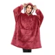 thumbnail image 3 of Maxi Poleron Sherpa Bata Manta Capucha. Frazada Invierno, 3 of 3