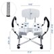 thumbnail image 5 of Silla de Ducha MyGift, Capacidad 181 kg, Altura Ajustable, 5 of 7