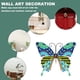 thumbnail image 4 of Valla de mariposas de metal para decoración de jardín, gran escultura de mariposa para terraza al aire libre, patio trasero, balcón, color rojo, 4 of 5