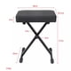 thumbnail image 2 of Banco Para Piano Plegable, 3 Altura Ajustable, Cuero Y Metal, 2 of 6
