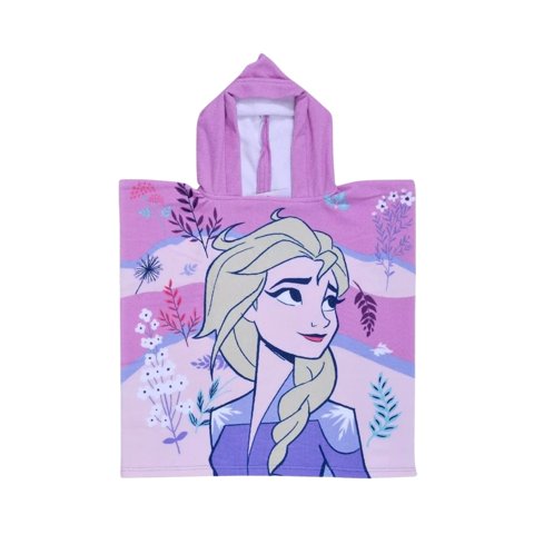 Genérico - Toalla Con Gorro Princesa De Hielo 60X20Cm Multiuso Niños