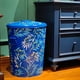 thumbnail image 3 of Bote De Basura De Metal Pintado A Mano 38 Litros Para Cocina Y Hogar, 3 of 9