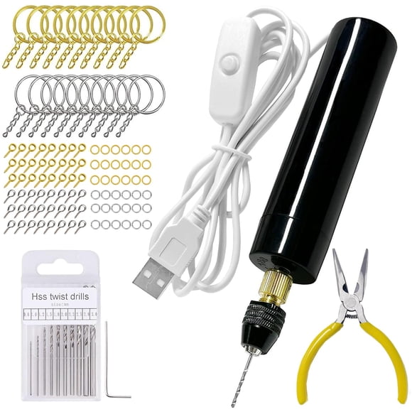 Kit de Taladro Eléctrico Anlan-angel 233 piezas para Arte en Resina USB 5V