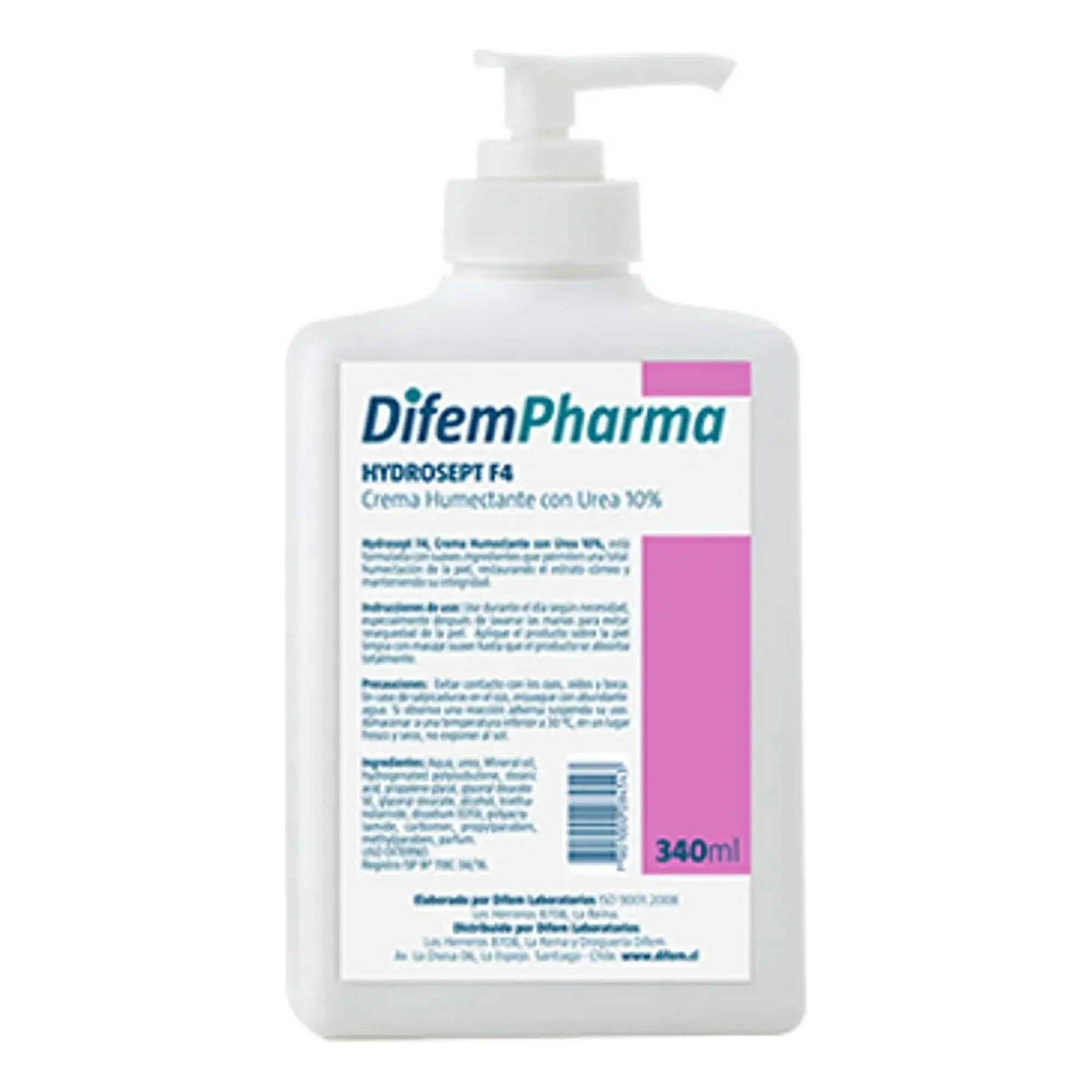 Difem Pharma - Crema Humectante Hydrosept Urea 10% Difem 340 Ml Amamedical