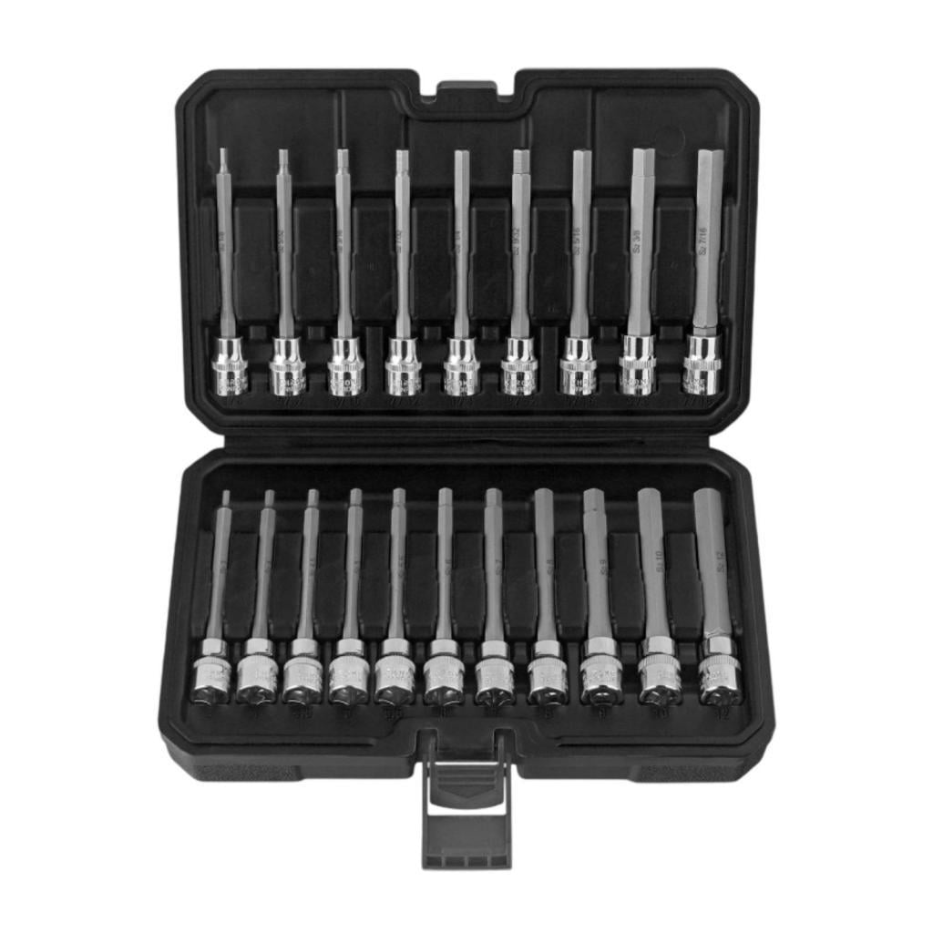 Ioensy - Juego De 20 Piezas De Accesorios De Vasos Hexagonales De Acero Para Mecánicos