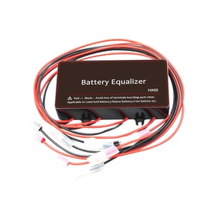 Magideal - Regulador De Ecualizador De Batería 4 X 12V Compatibilidad Con Término De Extender Batería Sistema De Batería Dispositivo De Voltaje Activo Banc