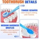 thumbnail image 3 of Cepillo dental desechable 36 unidades Hxsaezn 5 en 1 sin agua, 3 of 3